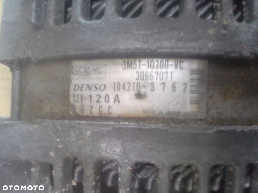 Ford Fokus MK2 2.0 16V alternator Denso 120A 3M5T-10300-VC  104210-3762 - 3