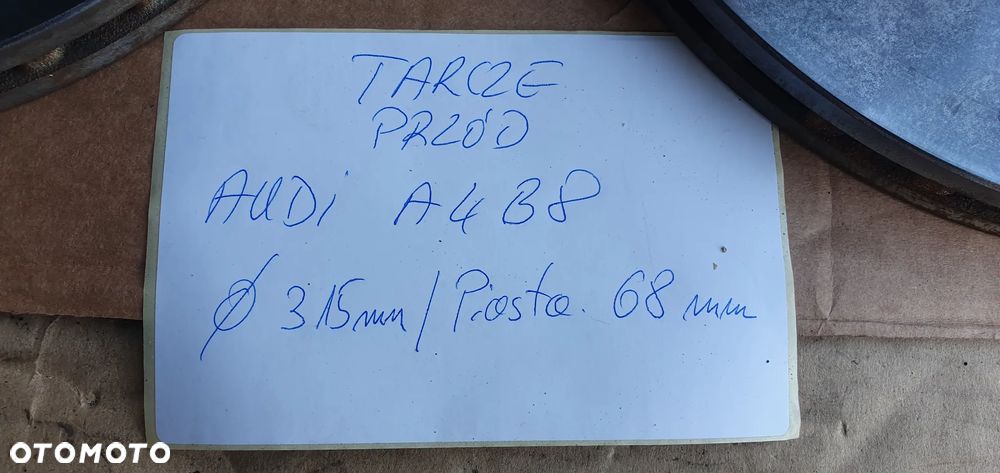 Tarcze hamulcowe przód przednie klocki Audi A4 B8 2.0 TDI 315MM - 9