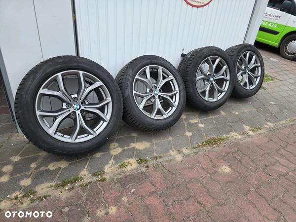 KOŁA ALUFELGI BMW X5 G05 X6 G06 5x112 ET 38 OPONY ZIMOWE PIRELLI SCORPION