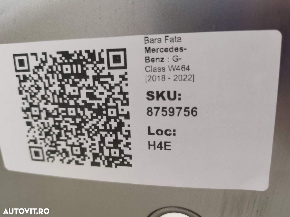 Bara Fata Mercedes-Benz  G-Class W464 2018 2019 2020 2021 2022 Origina - 8