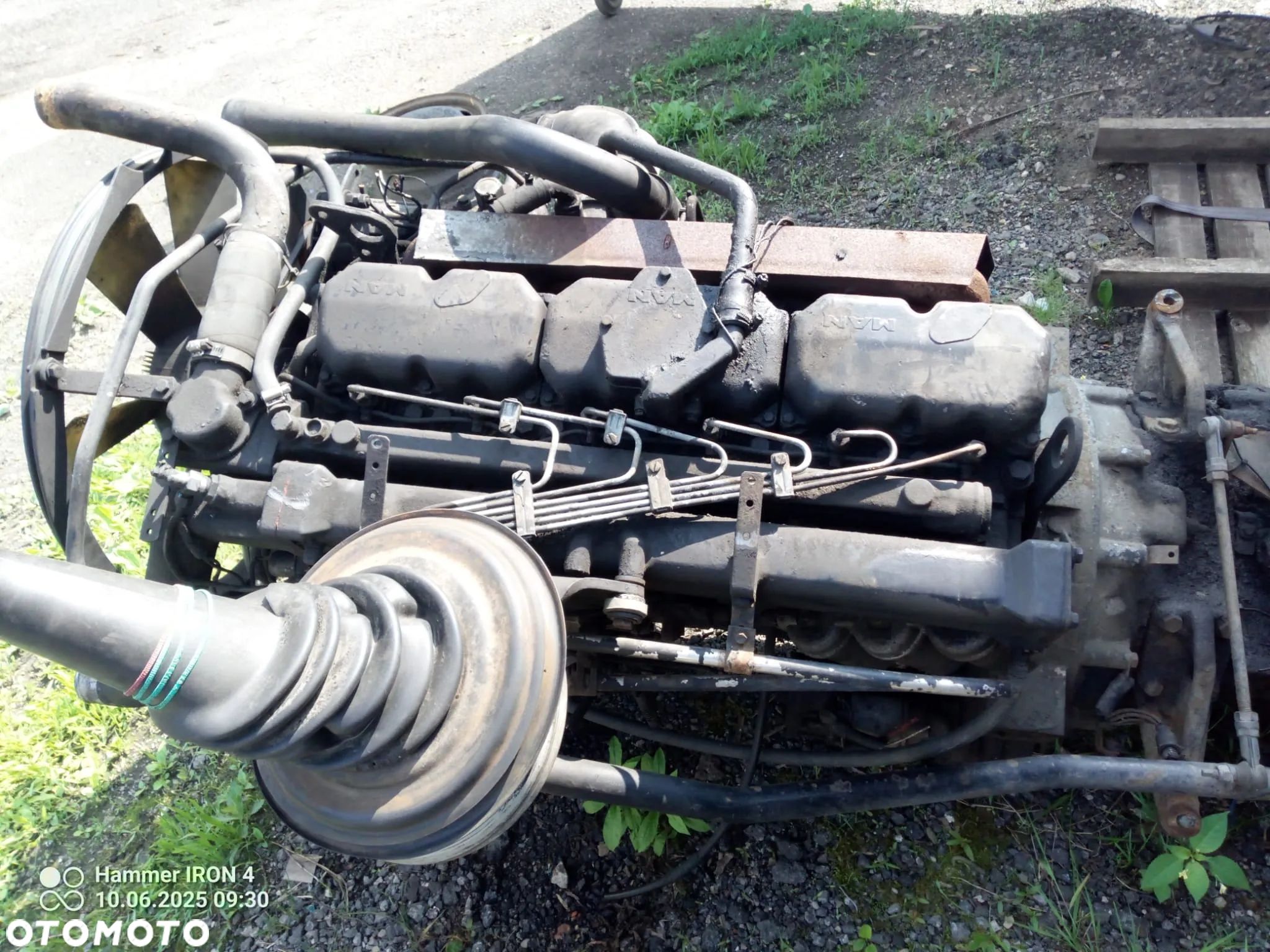 Silnik MAN 6 cylindrów kompletny że skrzynią biegów - 1