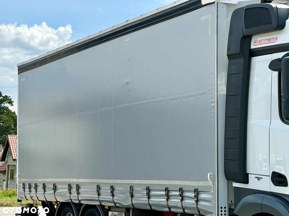 Mercedes-Benz ACTROS 2540 / FIRANKA / WINDA / 20 EUROPALET / OŚ PODNOSZONA / AUTOMAT / E6 / 2018 ROK / NISKI PRZEBIEG / SPROWADZONY - 16