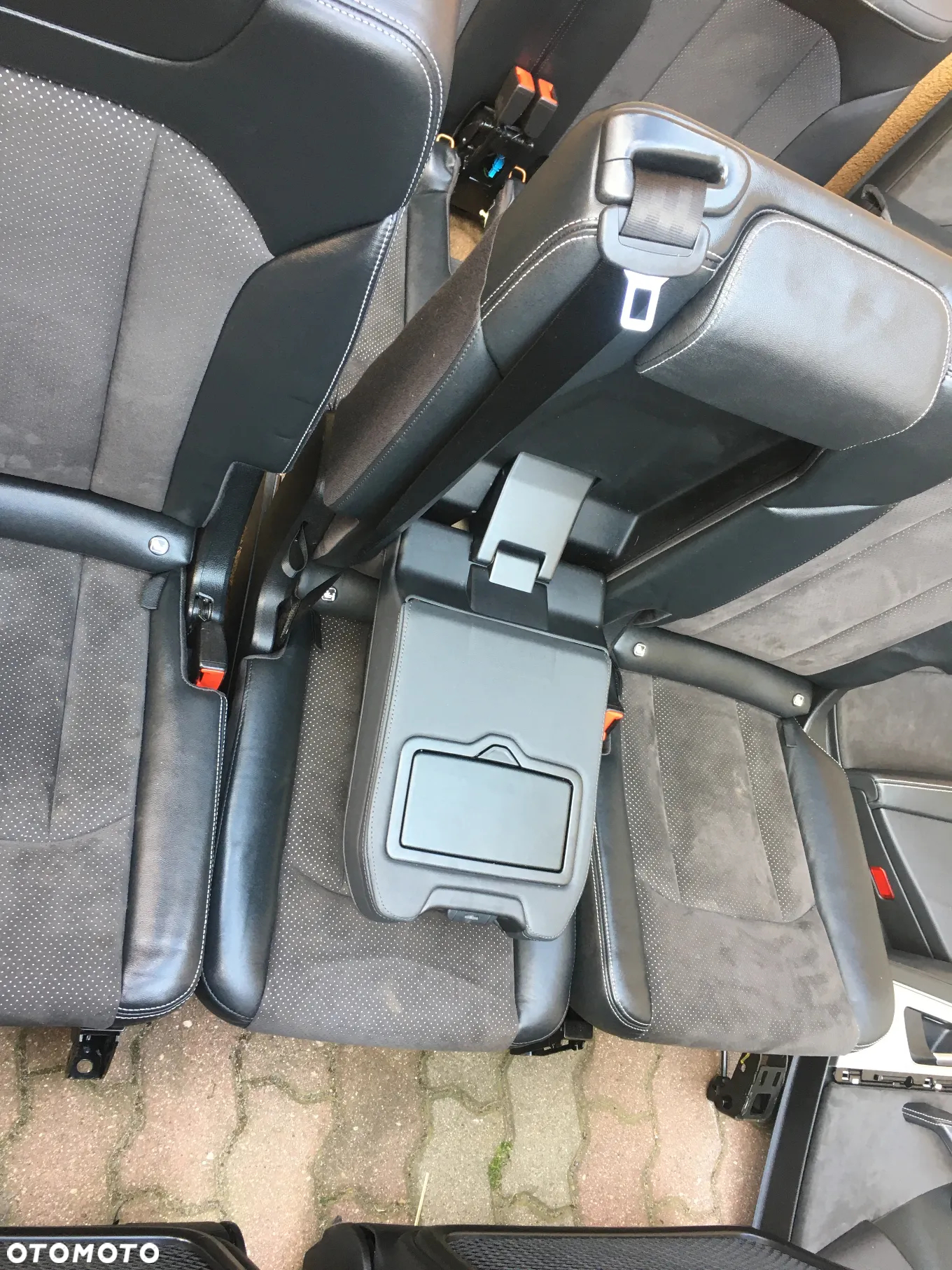 AUDI Q7 4M / S-Line / FOTEL FOTELE KANAPA BOCZKI TAPICERKA / SKÓRA CZARNA / 7 OSOBOWA / ISOFIX / ORYGINAŁ - 17