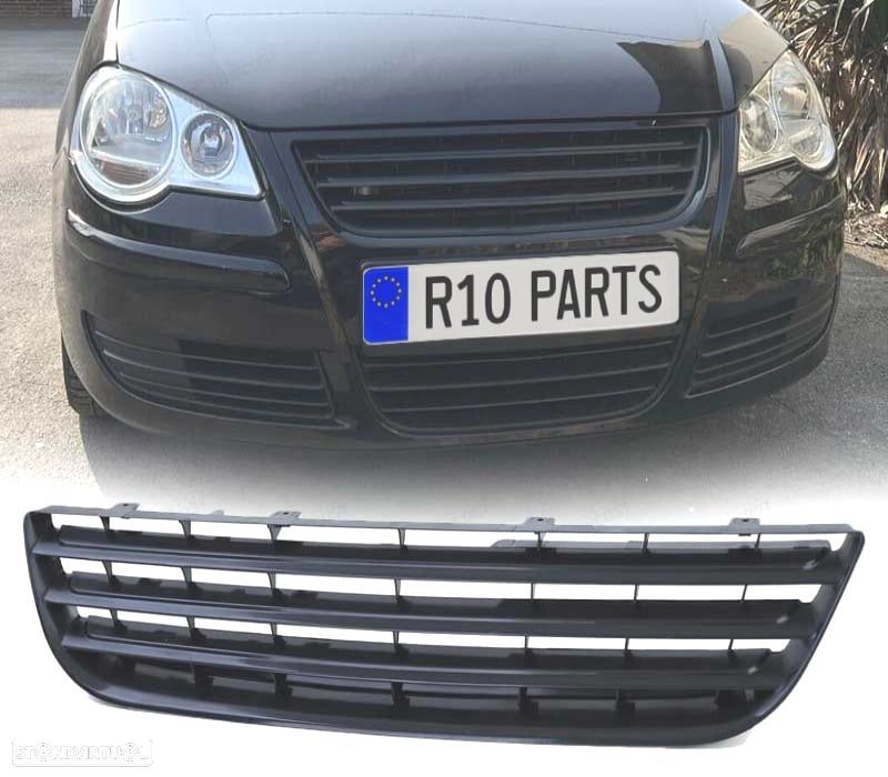 GRELHA FRONTAL VOLKSWAGEN VW POLO 9N3 05-09 PRETO - 1