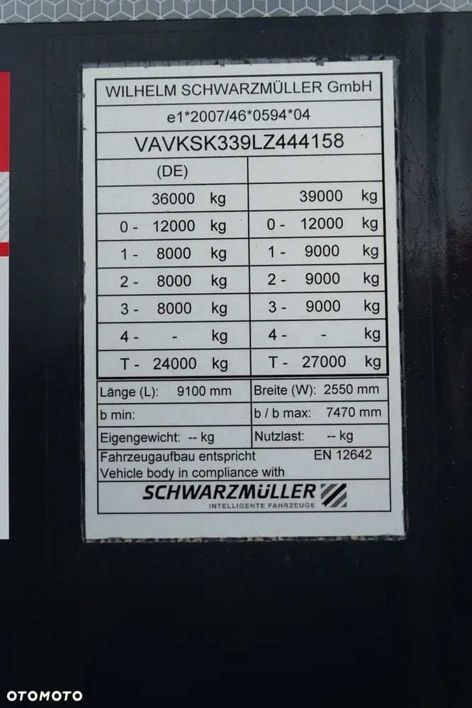 Schwarzmuller / WYWROTKA / 26 M3 / OŚ PODNOSZONA - 11