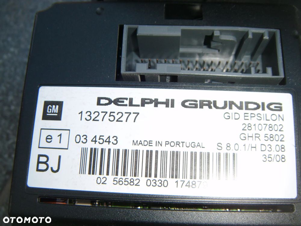 opel vectra c 08r radio cd z wyświetlaczem  13292090 13275277 - 2