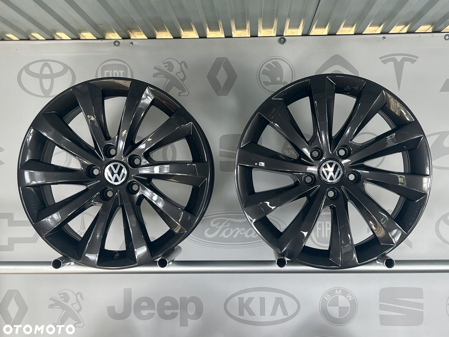 FELGI ALU SEAT 7N5 ALHAMBRA LEON ATECA 17 5X112 ET39 VW SHARAN ORYGINALNE - 4