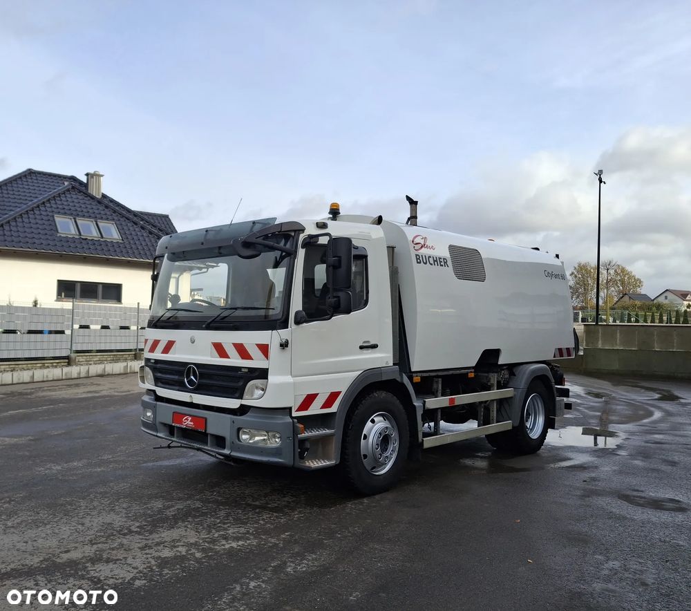 Mercedes-Benz Atego 1524 Zamiatarka BUCHER CityFant 60 2 Silniki Tylna Oś Na Poduszkach Zamiatarka Uliczna Sprzątanie Zamiatanie - 30