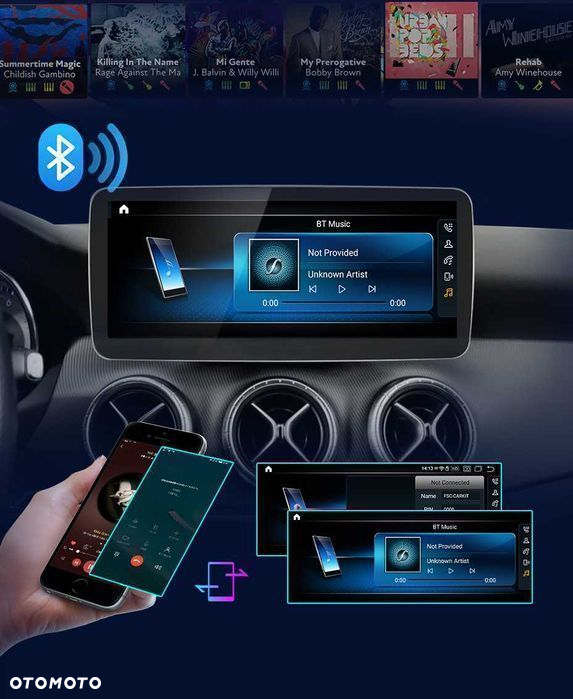 Radio nawigacja Benz A Class W176 GLA X156 CLA C117 CarPlay Android - 3