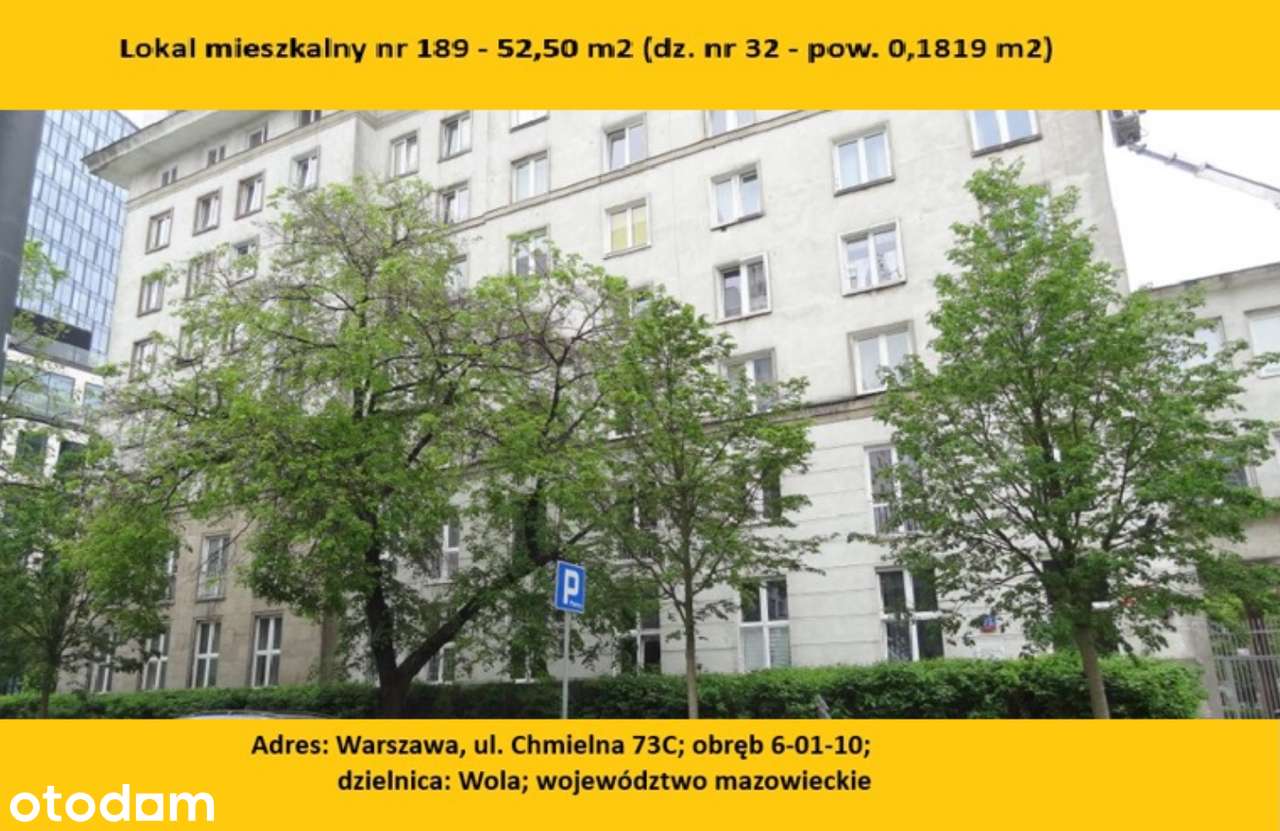 Lokal mieszkalny w Warszawie ul. Chmielna 73C lok. 189 - Wola