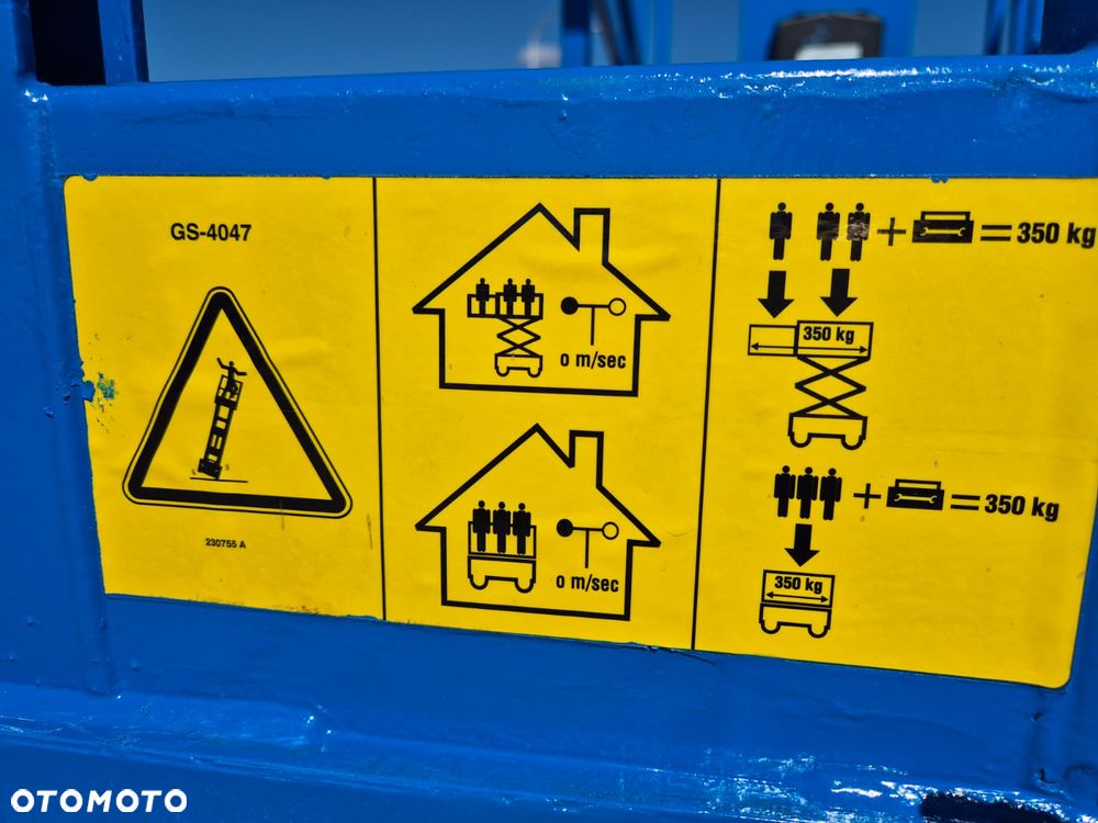Genie GS 4047 / 1 WŁ / SUPER STAN / ODNOWIONY / NISKIE MOTOGODZINY / MAX 14 METRÓW / MAX 350 KG ŁADOWNOŚĆ - 15