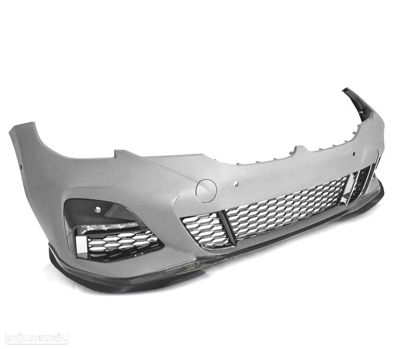 PÁRA-CHOQUES DIANTEIRO BMW G20 G21 19-22 LOOK M PERFORMANCE LIP PRETO BRILHANTE ACC PDC - 2