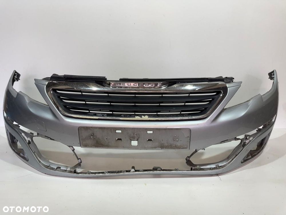 PEUGEOT 308 II 2 T9 ZDERZAK PRZÓD PRZEDNI  GRILL CHROM ORYGINAŁ - 1