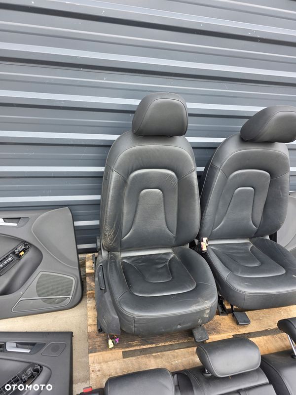 FOTEL FOTELE AUDI A4 B8 KOMPLET SKÓRA 2008-2016 BEZ PODGRZEWANIA ! *3 - 6