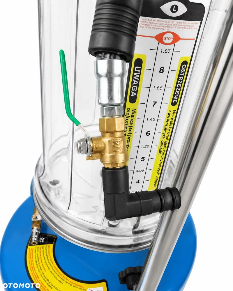 Wysysarko-zlewarka pneumatyczna do oleju PREMIUM 90L ze zbiornikiem drenażowym PCAS-6297WRC - 5