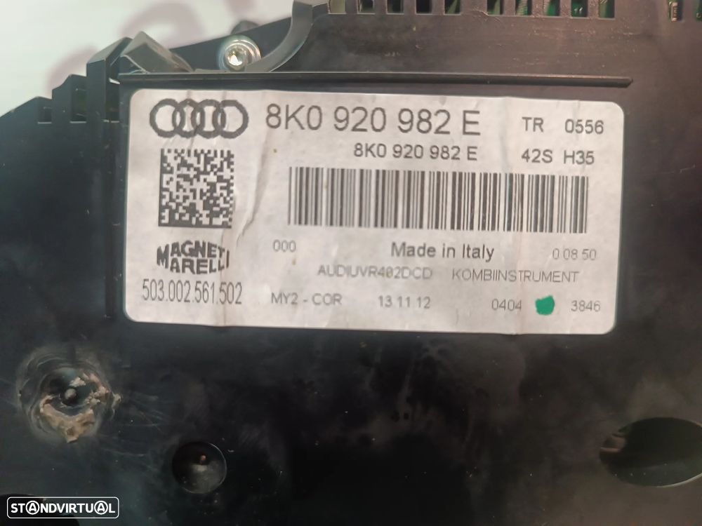 QUADRANTE AUDI A4 B8 2008-2015 (INGLÊS - MILHAS) (PARA PEÇAS) 8K0920982E - 2