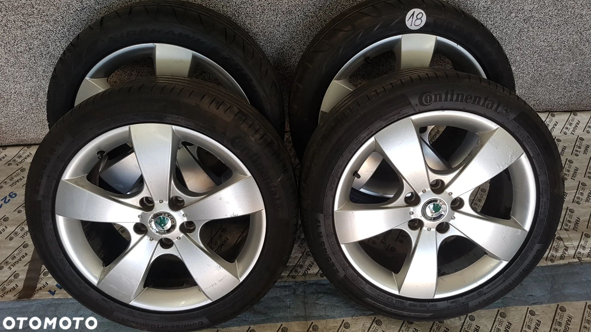 KOŁA SKODA OCTAVIA SUPERB  PASSAT GOLF  CADDY SEAT LEON 225/45R17 5x112 - 1