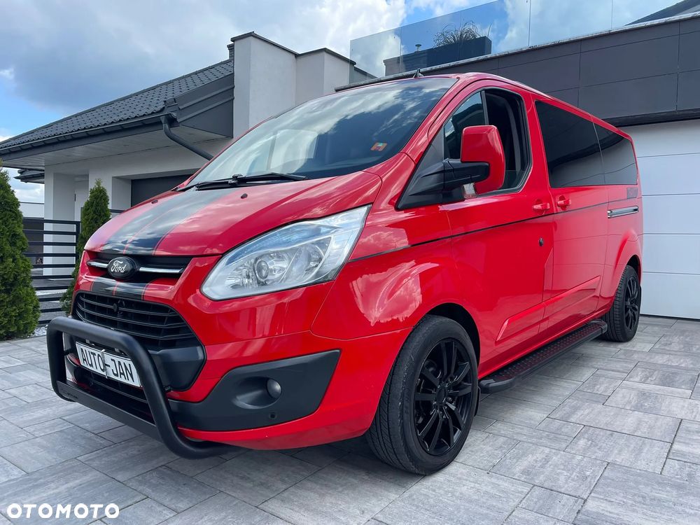 Ford TRANSIT CUSTOM LONG L2H1 Klima Navi Kamera Grzane Fotele 2xDrzwi Boczne Skóry Dubel Kabina 6os. Tempomat 2xPdc Rury - 9