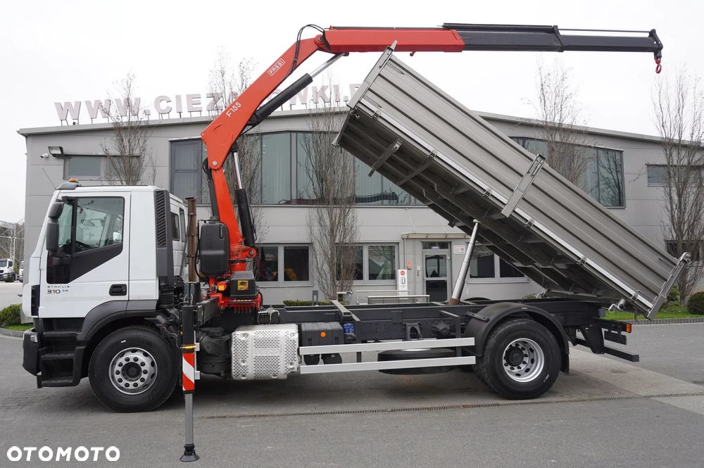 Iveco Stralis 19.310 E6 4x2 / Fassi F155A.0.22 / 690 MTH! / pilot / NOWA 3-stronna wywrotka - 5