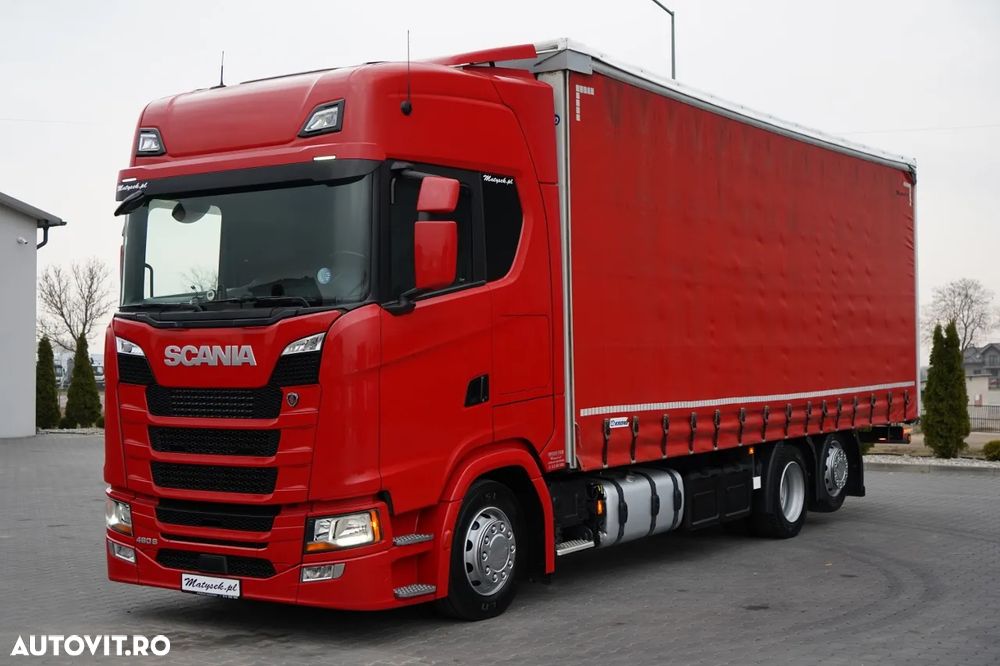 Scania S 460 / CORTINĂ 8.1 M / 60 M3 / SOLO / 6X2 / PUNTE RIDICATĂ / PUNTE DIRECȚIE - 3