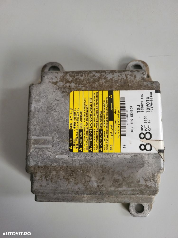 Modul Calculator Ecu Airbag Toyota Avensis T25 An 2003-2004-2005-2006-2007-2008 Dezmembrez Toyota Avensis T25 An 2003-2004-2005-2006-2007-2008 2.0 Diesel Motor D4D 116 Cai - 3