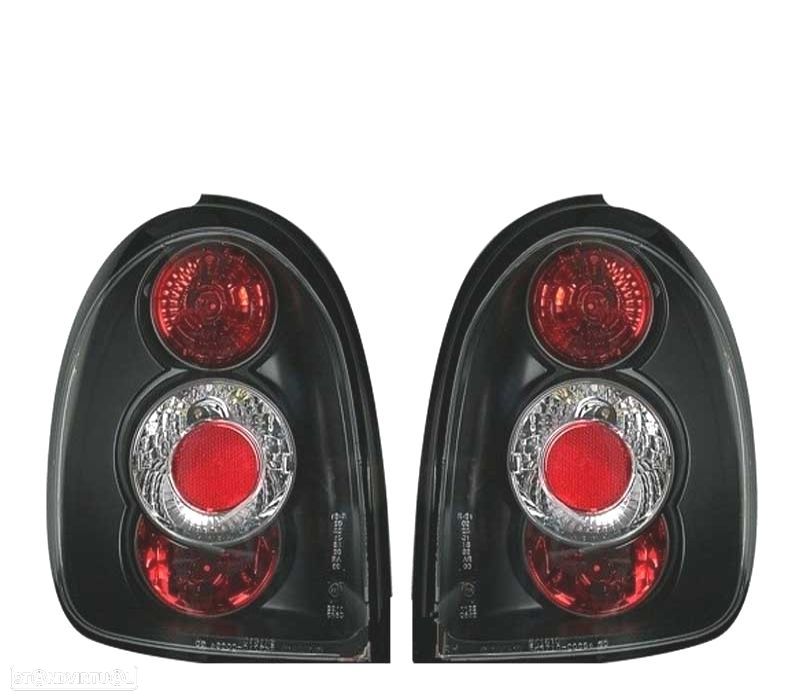 FAROLINS TRASEIROS PARA OPEL CORSA B 93-00 PRETO - 1