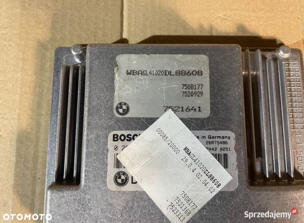7521641 Sterownik komputer silnika 735i bmw 7 e65 e66 - 3