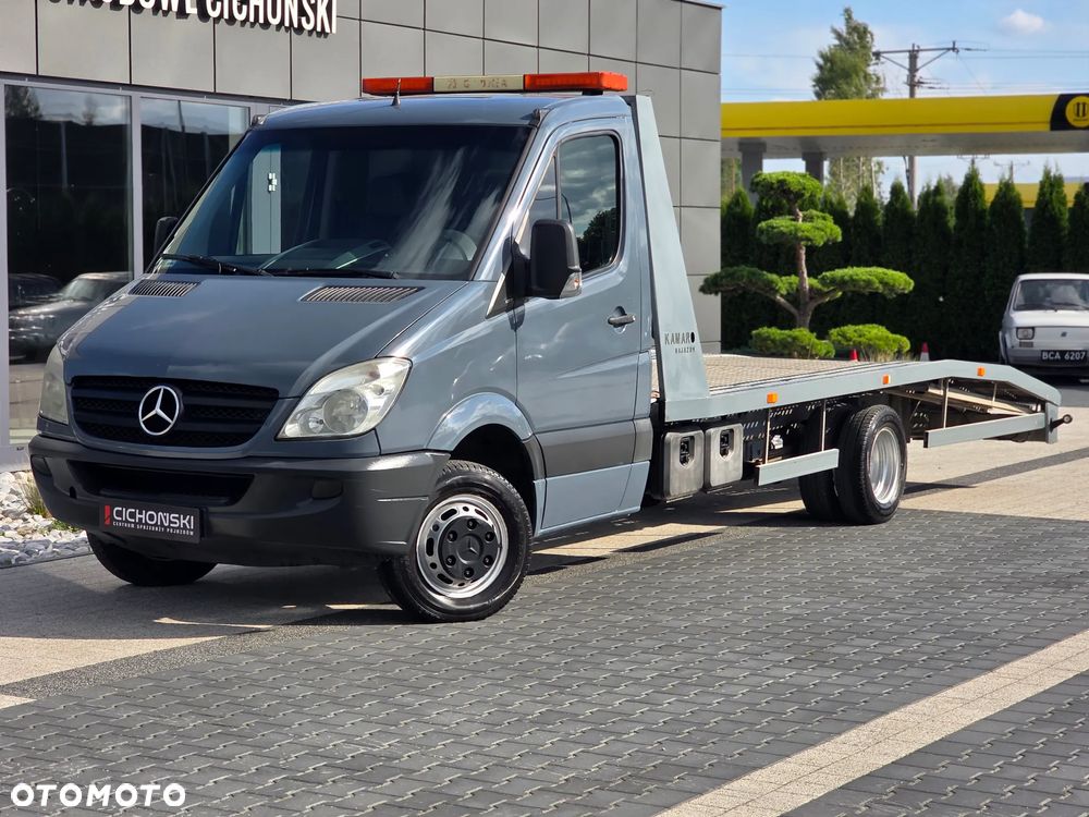 Mercedes-Benz Mercedes-Benz SPRINTER 515 CDi Autolaweta Holownik Pomoc Drogowa Na Bliźniaku Długi Najazd Auto Serwisowane z Polskiego Salonu Wyjątkowo ładny i Zadbany Samochód - 1