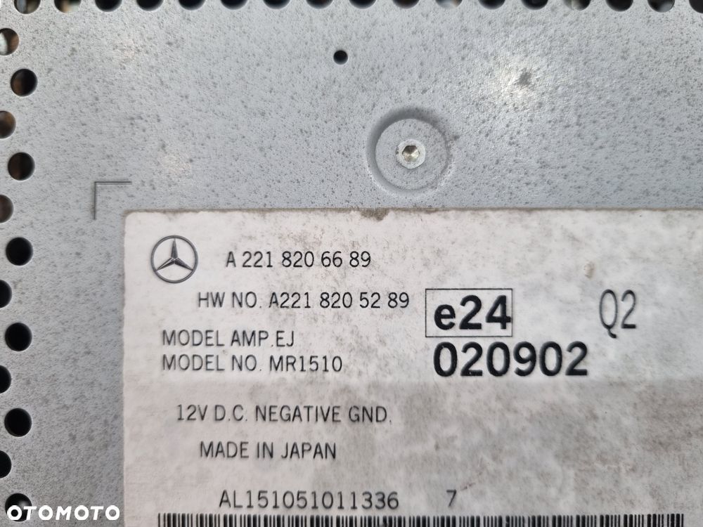 MERCEDES S-KLASA W221 W216 WZMACNIACZ AUDIO A2218206689 - 5