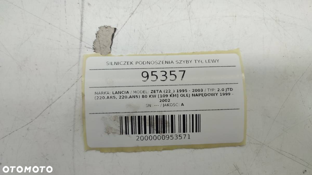 SILNICZEK UCHYLNEJ SZYBY TYŁ LEWY LANCIA ZETA - 4