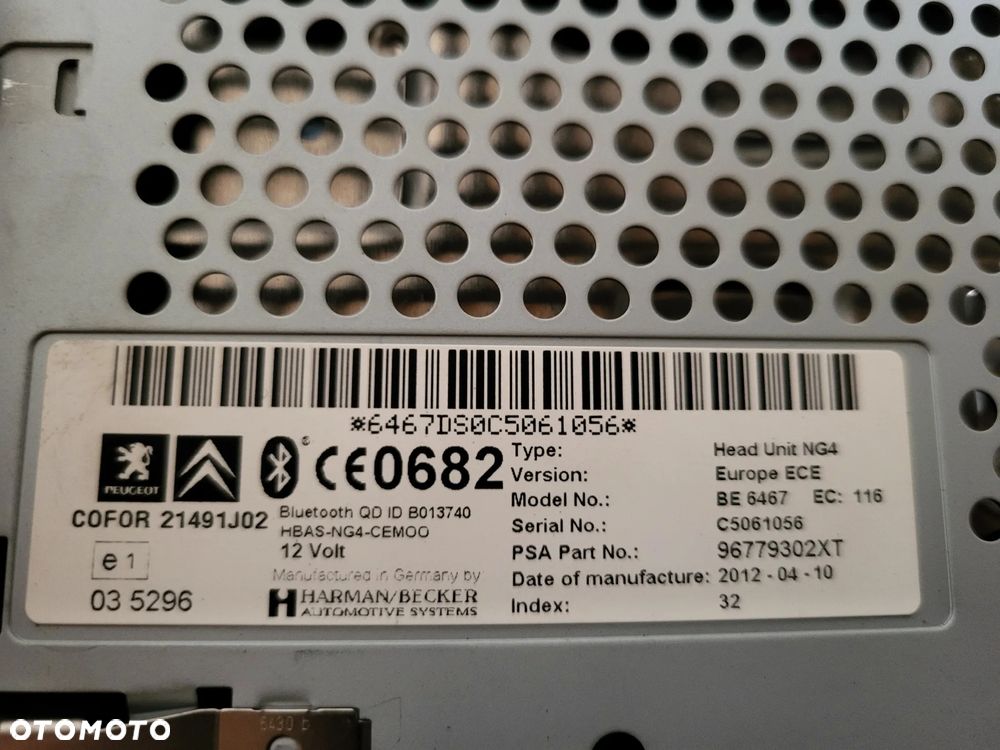 Radio CD nawigacja Peugeot 3008 I - 5