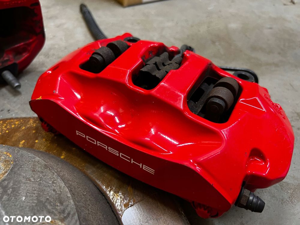 KOMPLET TARCZE HAMULCE ZACISKI PORSCHE CAYENNE II 7P5 GTS 4.8 V8 B BREMBO - 7