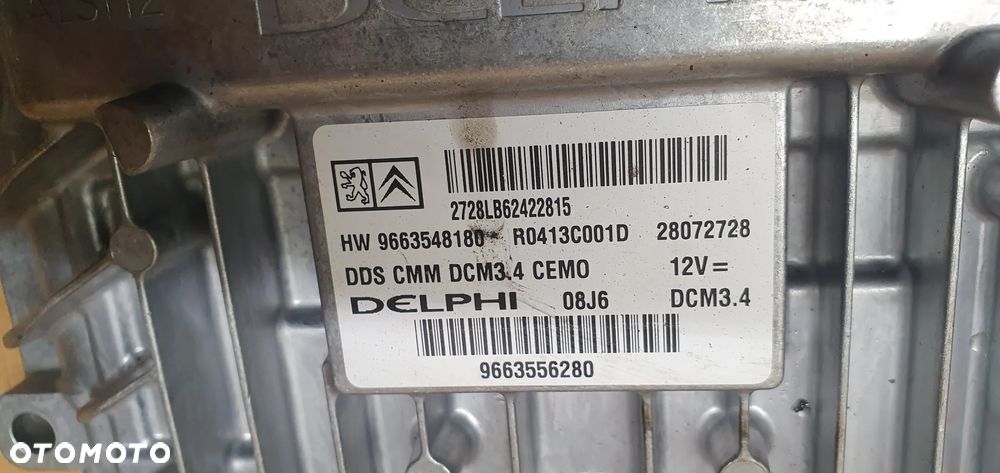 Sterownik komputer silnika Peugeot 407 2.0 HDI 9663548180 9663556280 - 4