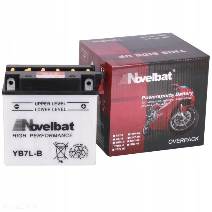 Akumulator Novelbat YB7L-B 8Ah 90A P - 1