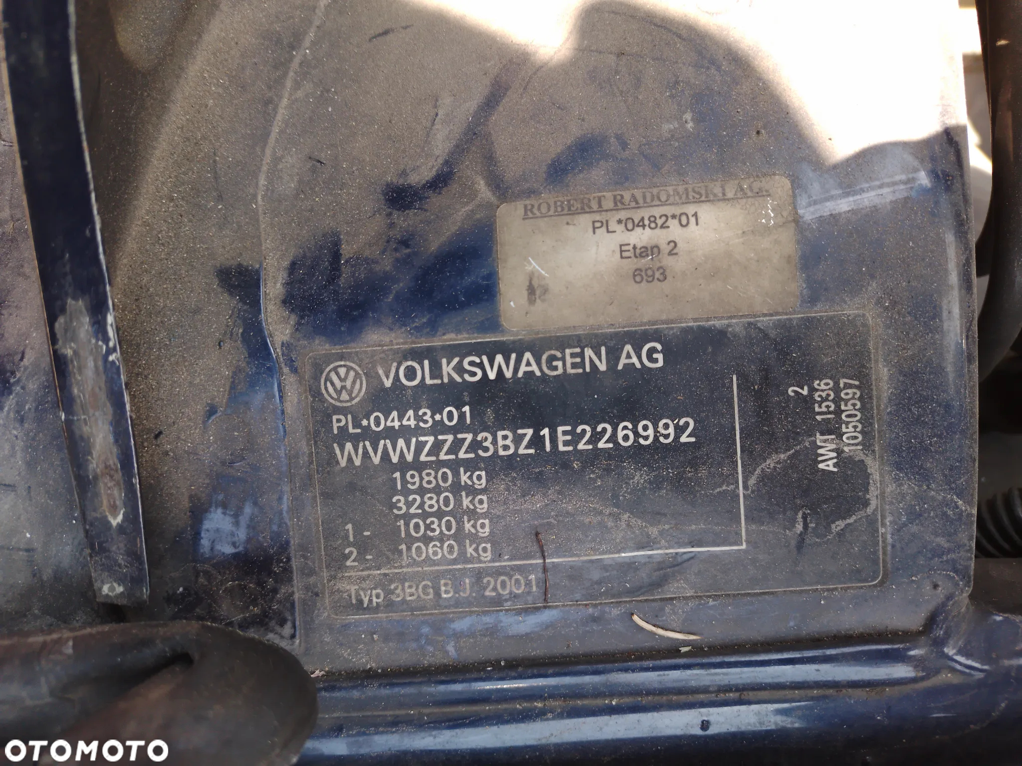 VOLKSWAGEN PASSAT B5 KOMBI 1.8T LIFT 00 - 05 AWT  ZDERZAK PRZÓD  LB5N - 33