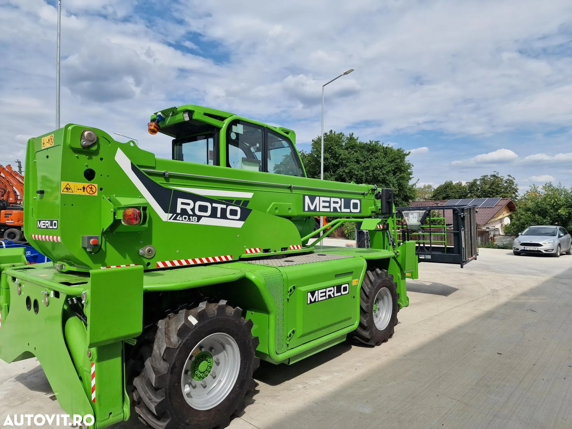 Merlo ROTO 40.18, ROTATIV la 18, ridica 4t, Aer cond, nacela 3 pers, cupa, furci, TELESCOPIC 4 tronsoane, posibilitate leasing, garantie 2 ani-PROMOTIE 154900 EUR+Tva - 7