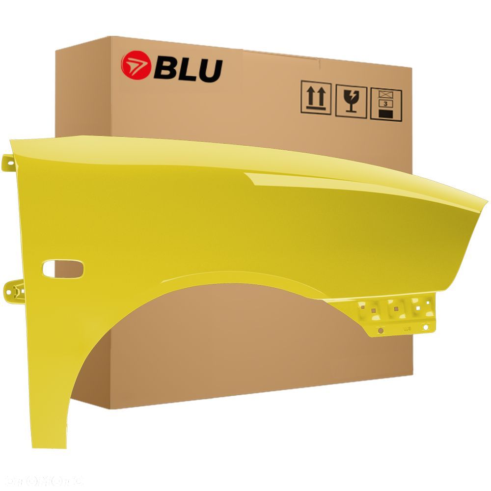 BLU Błotnik Seat Ibiza 3 III Cordoba 2 II 6L LS1A prawy przód żółty 02-08 ocynk AmarilloCrono - 1
