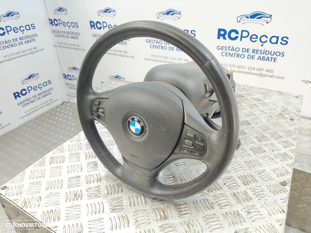 Volante Multifunções Comandos Original BMW Serie 1 2 3 4 Pele - 8