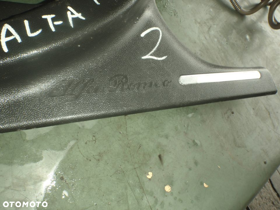 listwa progowa nakładka osłona słupka bagażnika podszybie alfa romeo 147 156 - 10