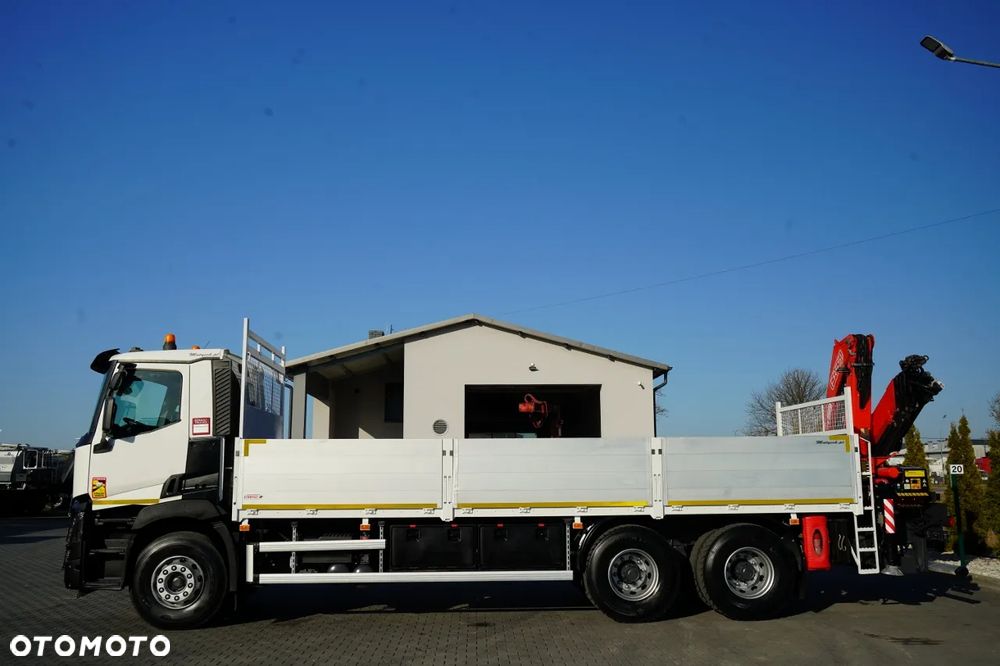 Renault C 430 / 6x4 / SKRZYNIOWY 7,2 M + HDS FASSI F215A / WYSÓW 10 M / STEROWANIE RADIOWE / WIDŁY / ROTATOR - 9