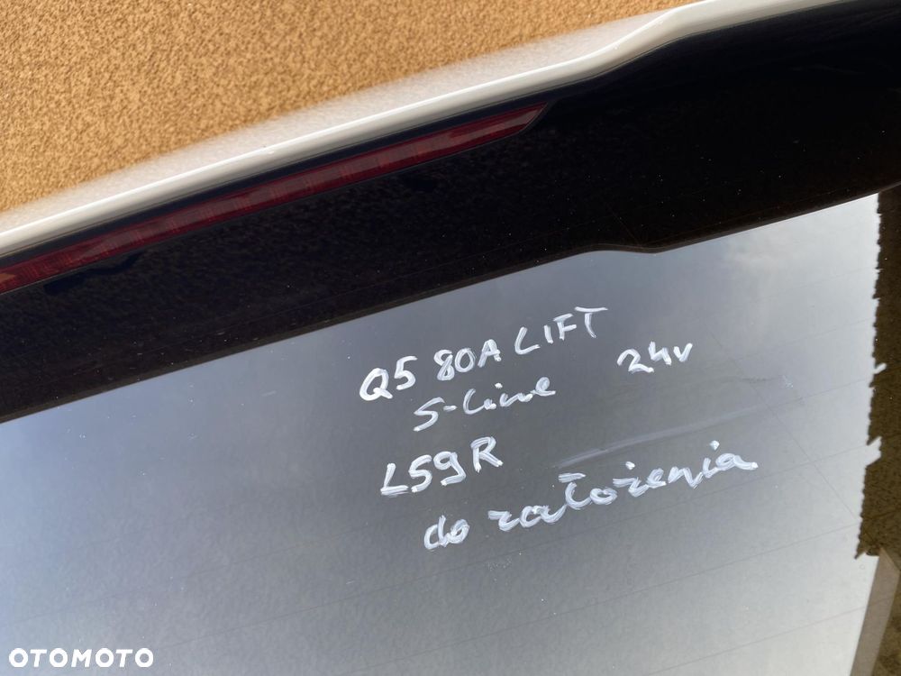 KLAPA BAGAŻNIKA AUDI Q5 80A LIFT LS9R / SZYBA BLENDA czarna - 10