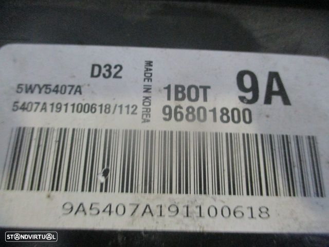 Centralina 96801800 CHEVROLET MATIZ 2009 0.8I 52CV 5P BRANCO SIEMENS CHEVROLET MATIZ 800 2008 0.8I 52CV 5P BRANCO - 3