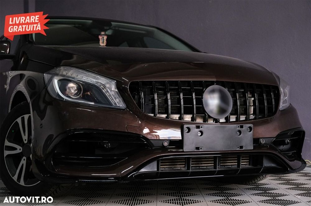 Bara Fata cu Stickere Laterale Gri Inchis Mercedes A-Class W176 (2012-2018) Faceli- livrare gratuita - 15