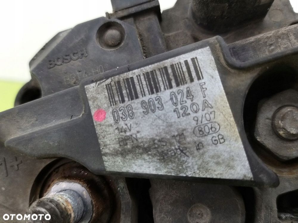 Alternator Citroen C5 I 2001-2008 1,8 BENZYNA 038903024F 120A ORYGINAŁ - 7