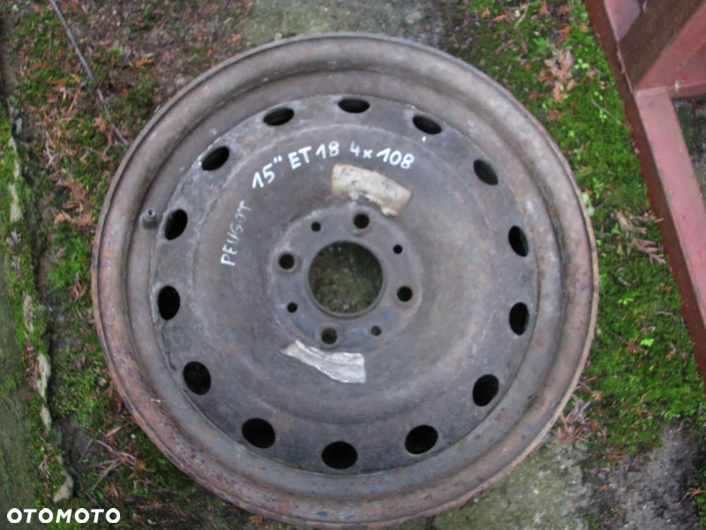 CITROEN PEUGEOT FELGA STALOWA 15 4X108 6JX15 ET18 - 1