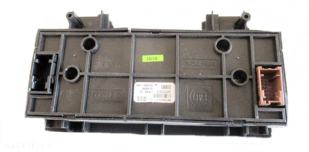 CITROEN BERLINGO III II PANEL KLIMATYZACJI 9676643277 - 2