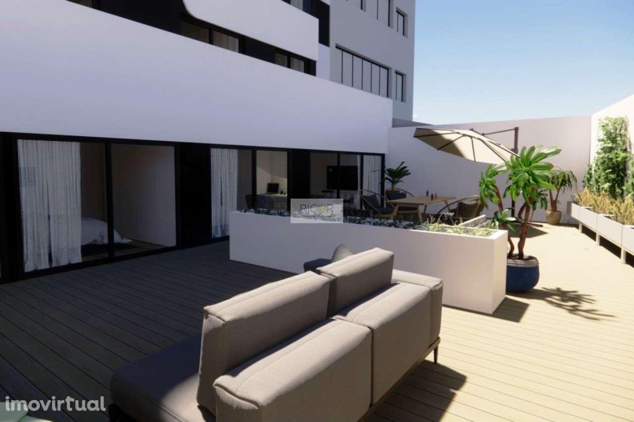 Apartamento T3 em Matosinhos sul com terraço de 100m2 - Grande imagem: 2/14
