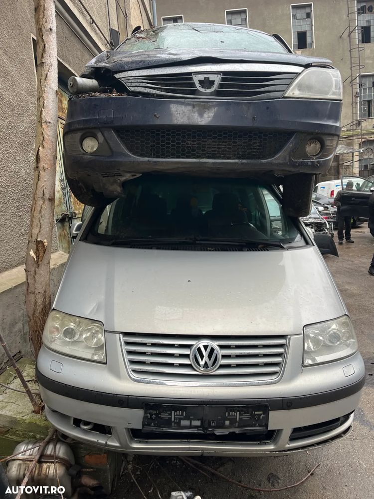 Dezmembrez VW Volkswagen Sharan 2003 gri argintiu TDI xenon - 4