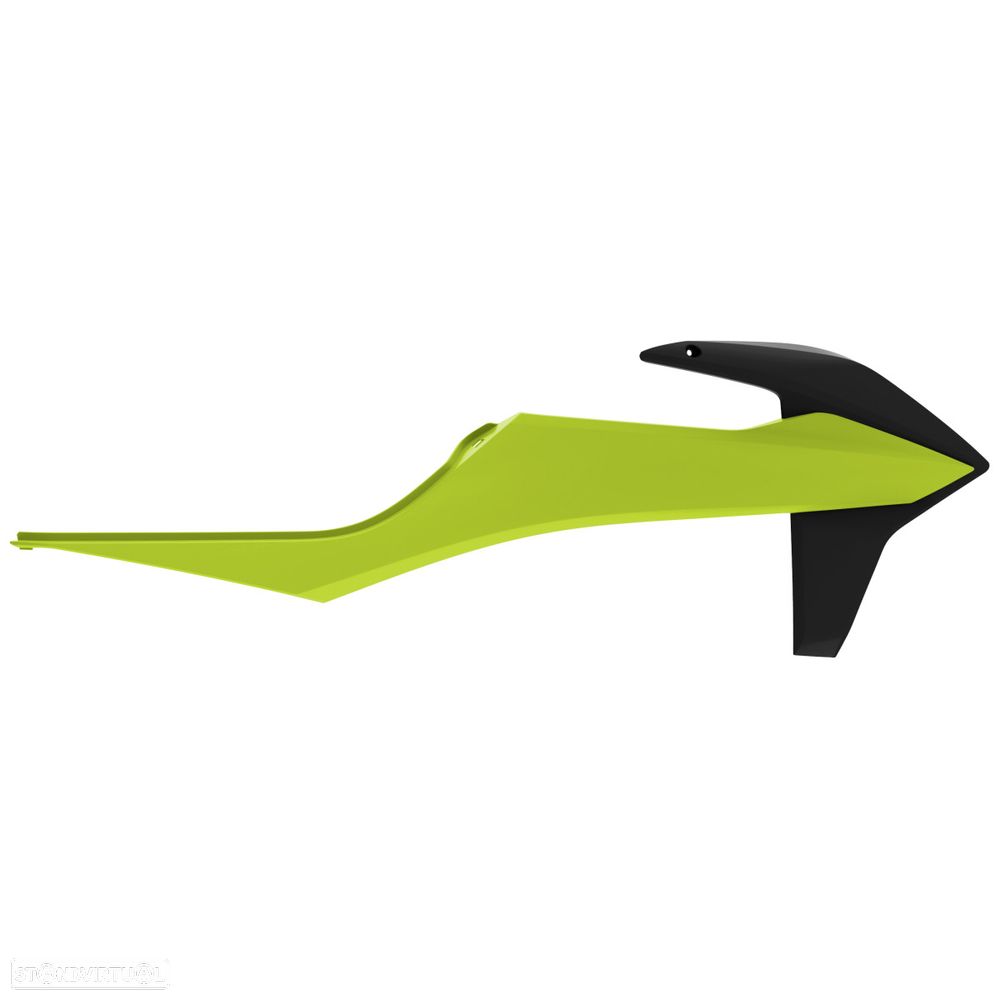 tampas laterais de radiador polisport amarelo fluor ktm sx - 1
