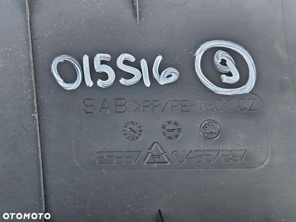 Osłona Słupka Progu Plastik Deski Tapicerka Konsoli Wnetrza Ciemna Europa Skoda Octavia I 1 FL Lift - 23